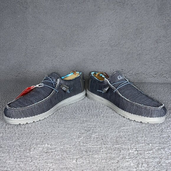 Hey Dude Men\'s Sz 9 Wally Stretch Sox Comfort Slip On Casual Shoes Gray main image 8